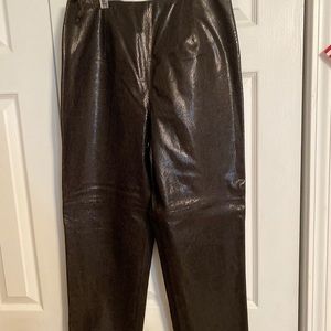 Carlisle Snakeskin Leather Pants Never Worn
